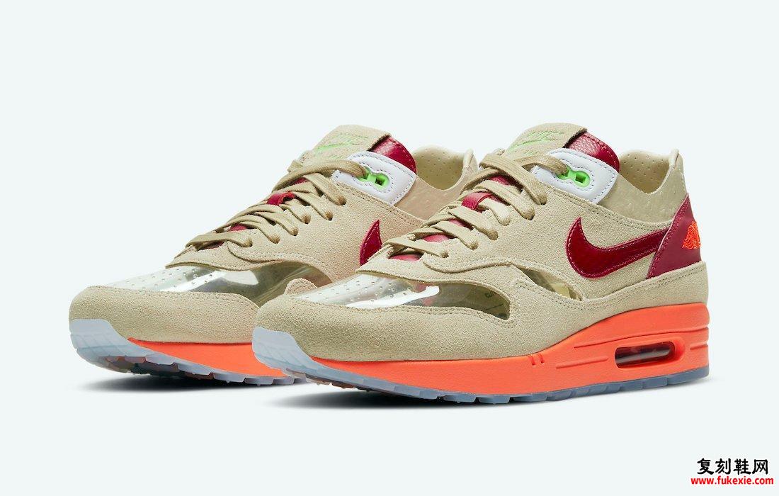 clot x nike air max 1 "kiss of death"死亡之吻 即将发布 货号:dd