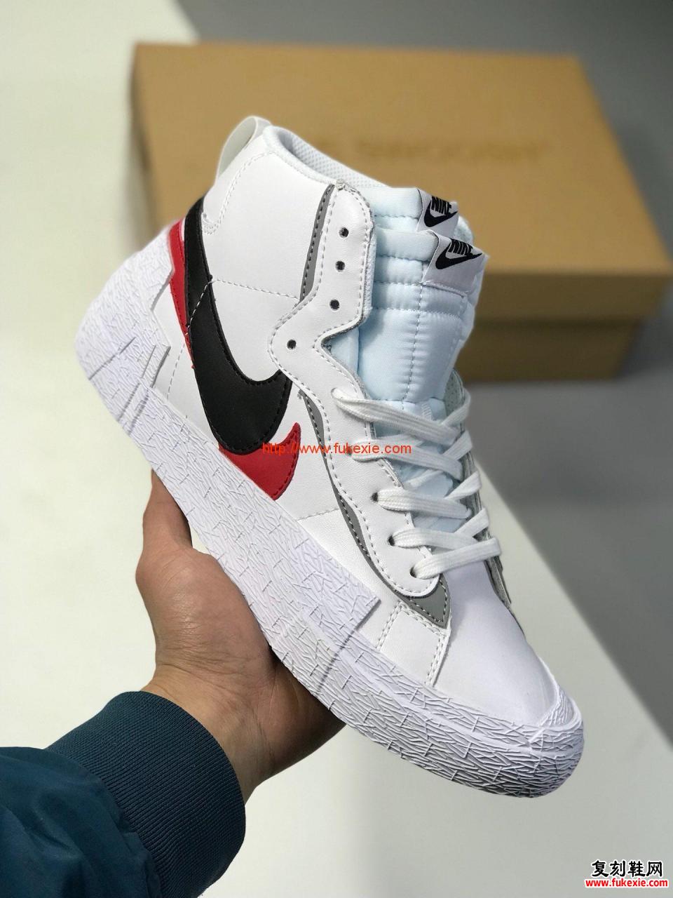 耐克sacai nike combine dunk blazer 联名杂交双钩运动鞋