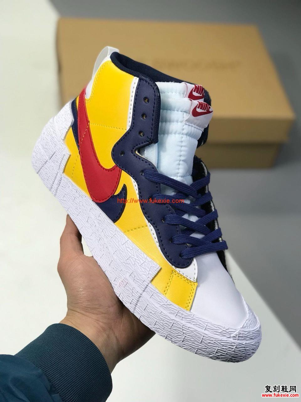 耐克sacai nike combine dunk blazer 联名杂交双钩运动鞋