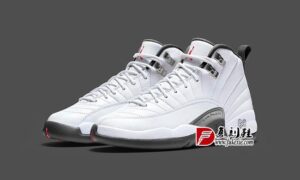 Air Jordan 12 “White/Grey”  货号：130690-160 - 莆田鞋