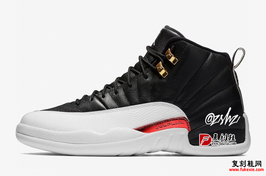 Air Jordan 12 “Reverse Taxi” 货号：130690-017 - 莆田鞋