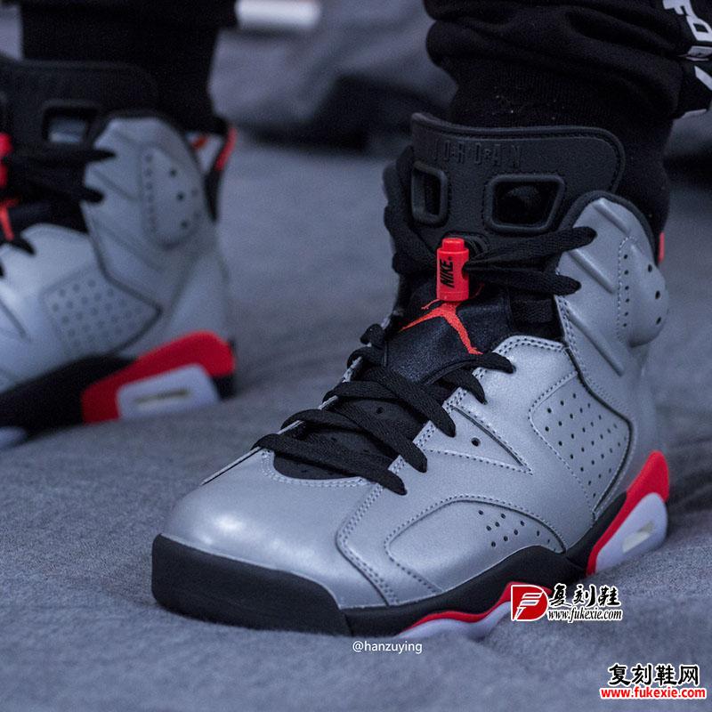 Air Jordan 6 “Reflective Silver” 货号：CI4072-001 - 莆田鞋