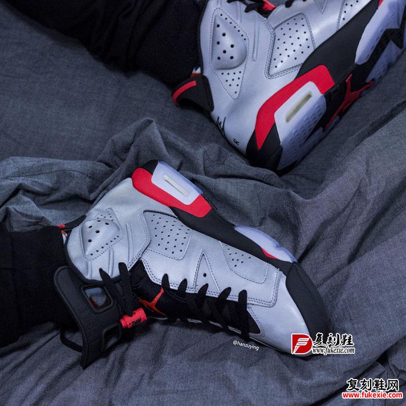 Air Jordan 6 “Reflective Silver” 货号:CI4072-001 - 莆田鞋