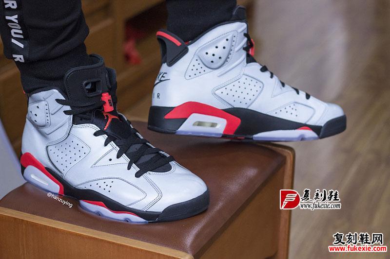 Air Jordan 6 “Reflective Silver” 货号：CI4072-001 - 莆田鞋