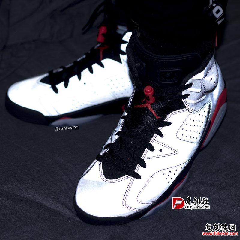 Air Jordan 6 “Reflective Silver” 货号:CI4072-001 - 莆田鞋