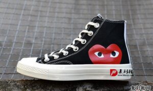 CDG Play x CONVERSE 1970s 黑色高邦匡威川久保玲发售