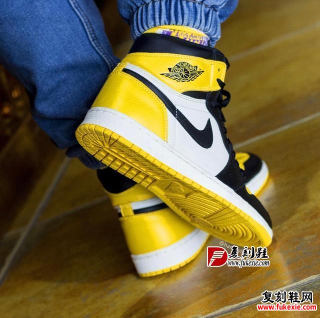 教你怎么搭夯鞋！Air Jordan 1 “Yellow Toe”上脚细节曝光！