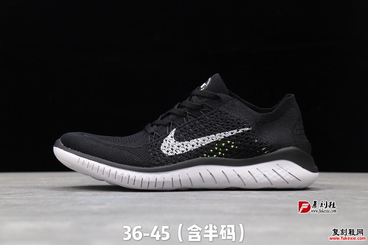 NIKE FREE RN FLYKNIT 2018款 赤足轻便跑鞋