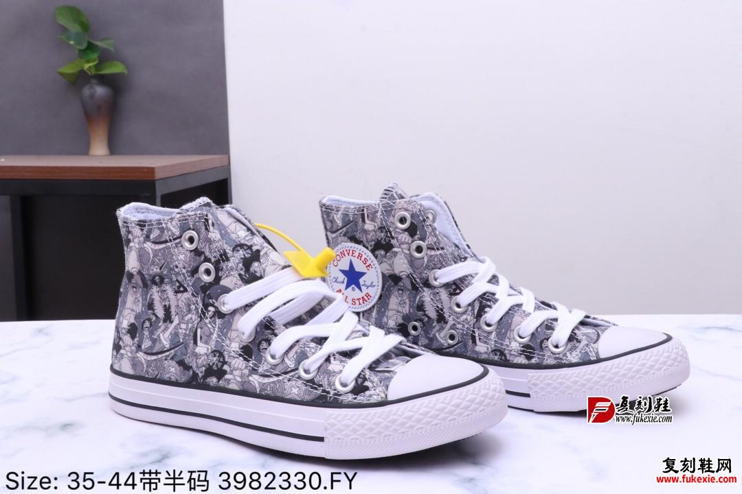 匡威100周年One Piece x Converse All Star HI高帮硫化帆布板鞋