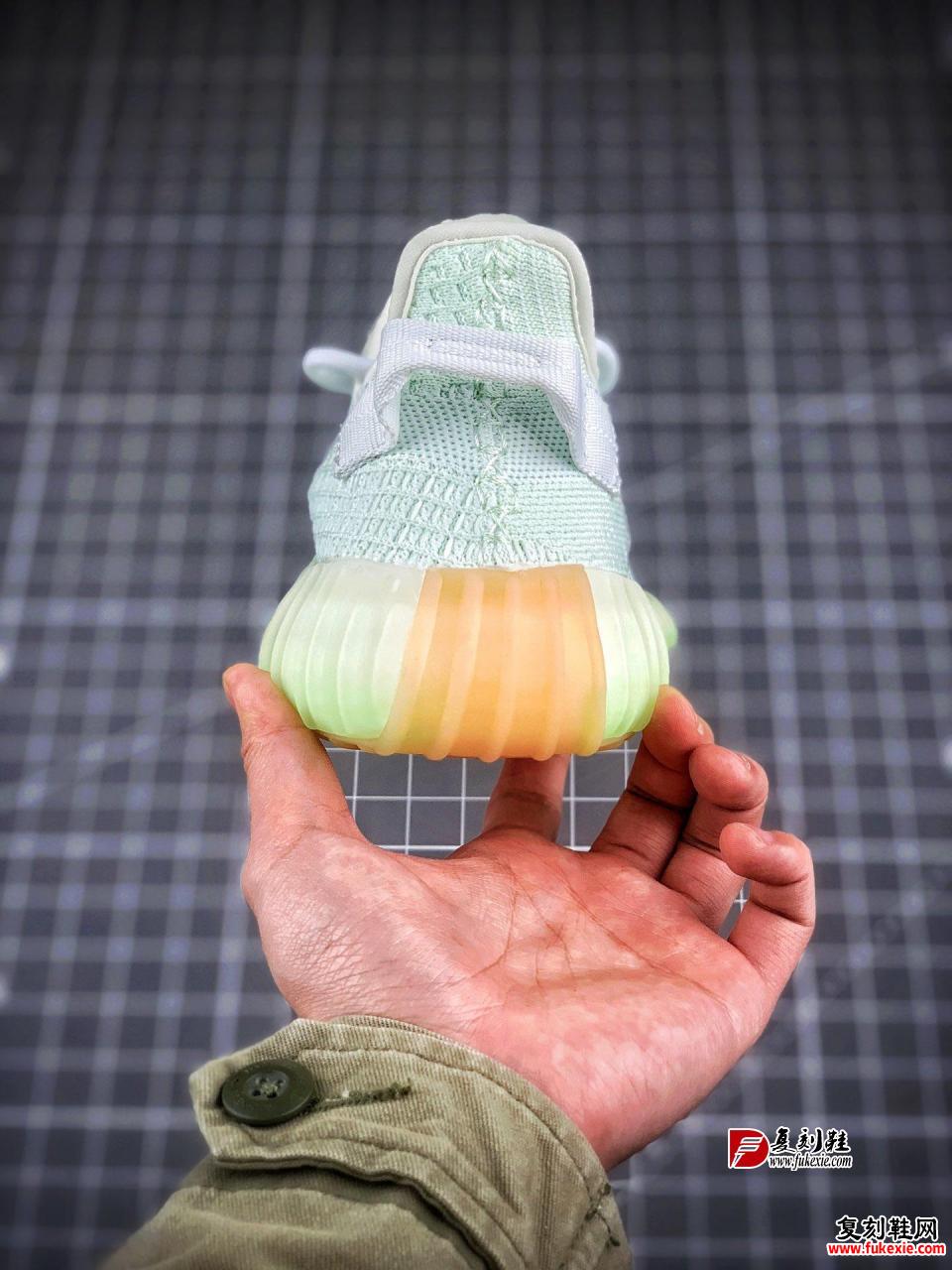 巴斯夫真爆大底 Adidas Yeezy 350 Boost V2  “Hyperspace” 薄荷绿配色 亚洲限定