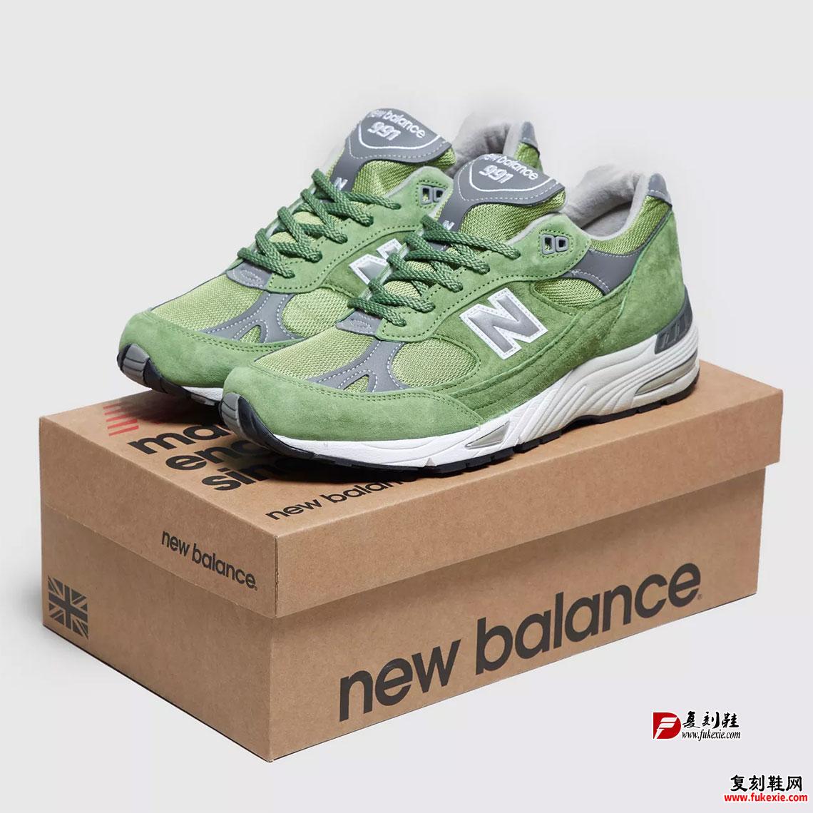 春日气息，New Balance 991 “Green Suede” 现已上架
