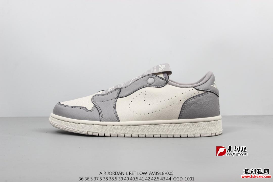 Air Jordan 1 Ret Low Slip 白灰 乔丹一代