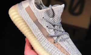 Adidas Yeezy 350 Boost V2 “Static Refective”  明黄满天星 复刻鞋 fukexie.com