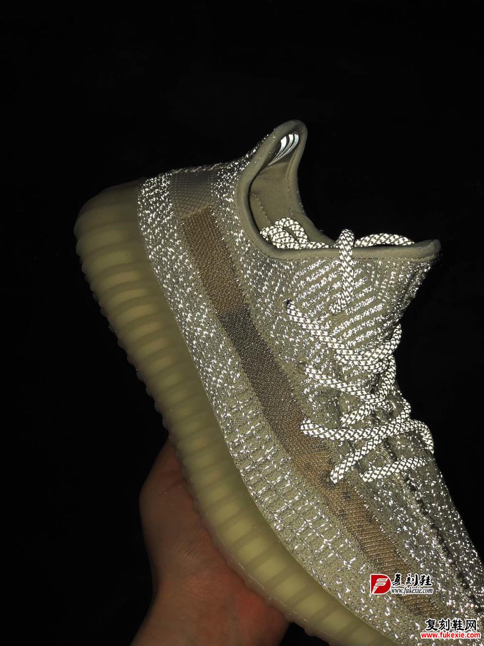 Adidas Yeezy 350 Boost V2 “Static Refective”  明黄满天星 复刻鞋 fukexie.com