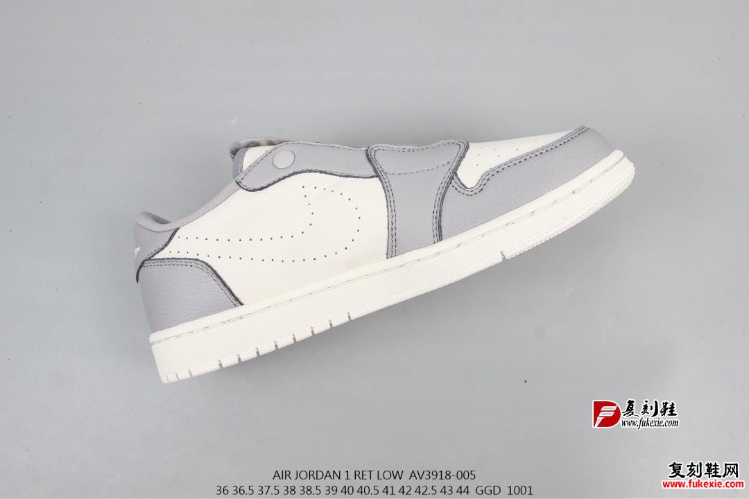 Air Jordan 1 Ret Low Slip 白灰 乔丹一代