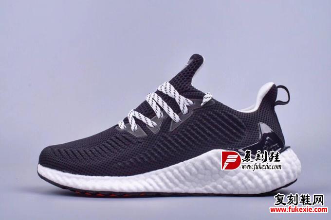 阿迪达斯Adidas Alphaboost System M 针织鞋面 阿尔法 真爆大底 爆米花材质休闲运动套脚慢跑鞋