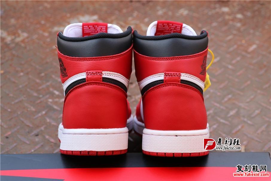 乔丹1代高帮系列 Air Jordan 1 “Chicago” 芝加哥 复刻鞋fukexie.com