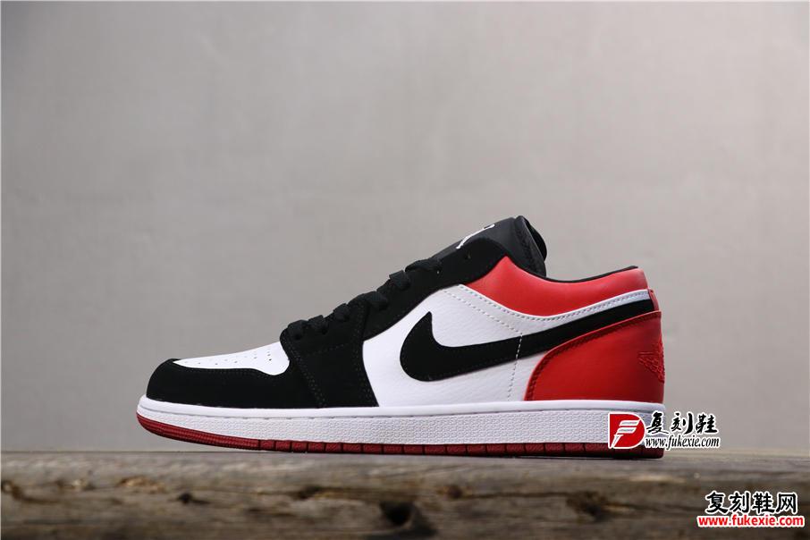  Air Jordan 1 Low “Black Toe” 低帮 复刻鞋 fukexie.com