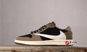 乔1低帮系列 Travis Scott x Air Jordan 1 Low OG SP 复刻鞋网 fukexie.com