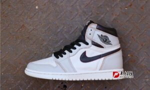 乔1Nike SB x Air Jordan 1 High OG “Light Bone” 复刻鞋网 fukexie.com