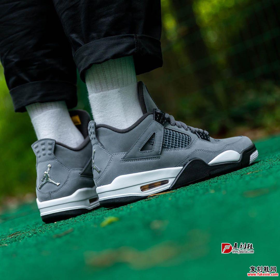 Air Jordan 4,AJ4,Cool Grey,308  8 月必入的第一双鞋！酷灰 Air Jordan 4 上脚美图抢先看！