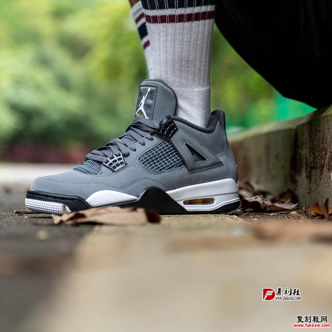 Air Jordan 4,AJ4,Cool Grey,308  8 月必入的第一双鞋！酷灰 Air Jordan 4 上脚美图抢先看！