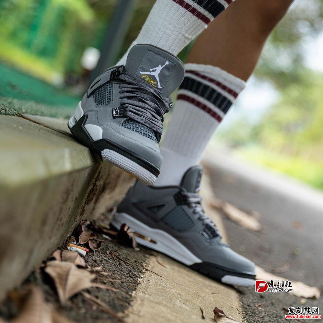 Air Jordan 4,AJ4,Cool Grey,308  8 月必入的第一双鞋！酷灰 Air Jordan 4 上脚美图抢先看！