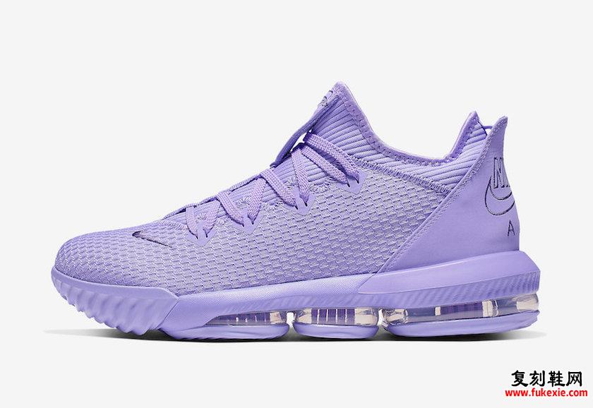 Nike LeBron 16 Low Purple CI2668-500复刻鞋网 fukexie.com