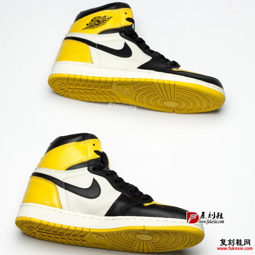 Air Jordan 1 “Yellow Toe”货号：AR1020-700 2019年秋发售 复刻鞋网 fukexie.com