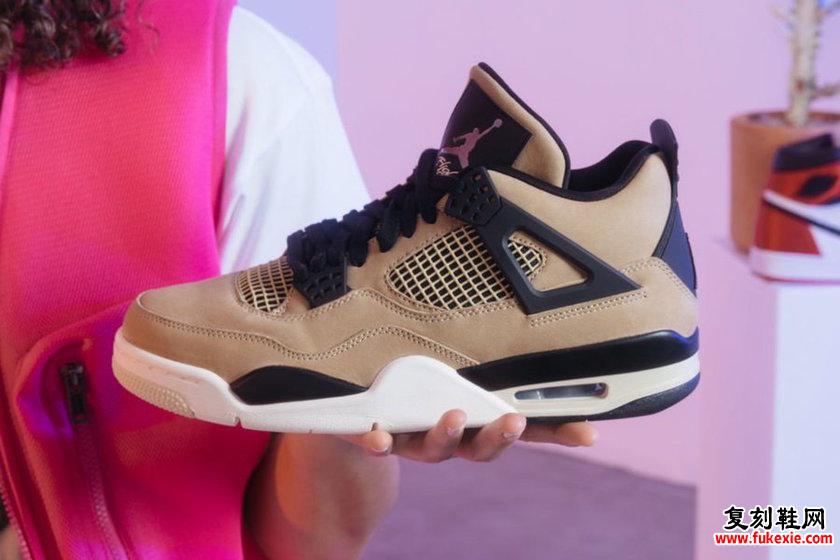 Air Jordan 4 Mushroom WMNS AQ9129-200 2019复刻鞋 fukexie.com