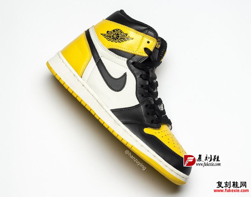 Air Jordan 1 “Yellow Toe”货号：AR1020-700 2019年秋发售 复刻鞋网 fukexie.com