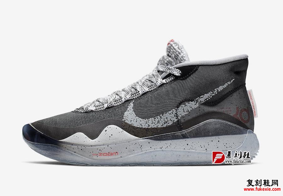 Nike KD 12 Black Cement AR4230-002复刻鞋网 fukexie.com