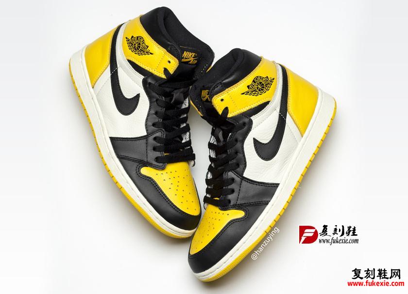 Air Jordan 1 “Yellow Toe”货号：AR1020-700 2019年秋发售 复刻鞋网 fukexie.com