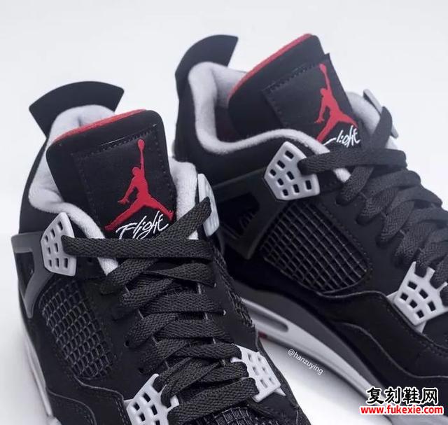 实拍预览2019年复刻版Air Jordan 4 Bred!