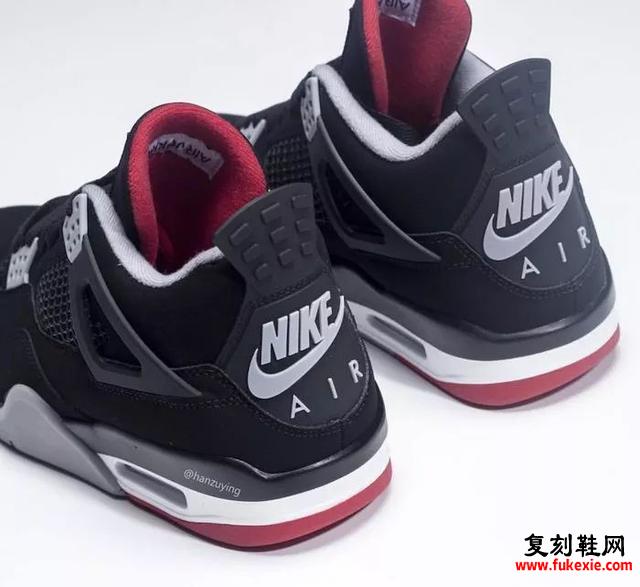 实拍预览2019年复刻版Air Jordan 4 Bred！