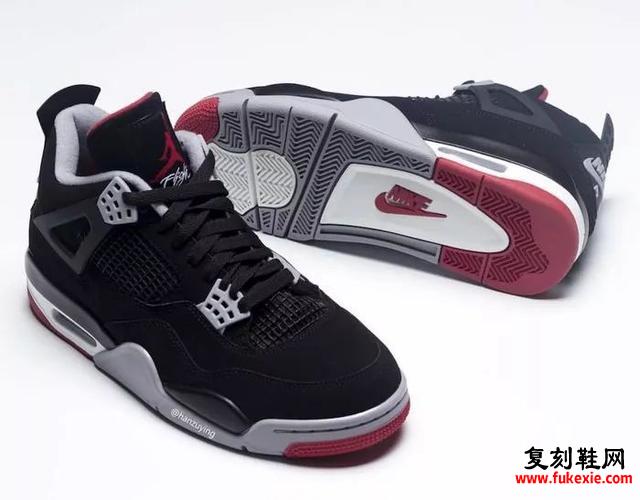 实拍预览2019年复刻版Air Jordan 4 Bred！