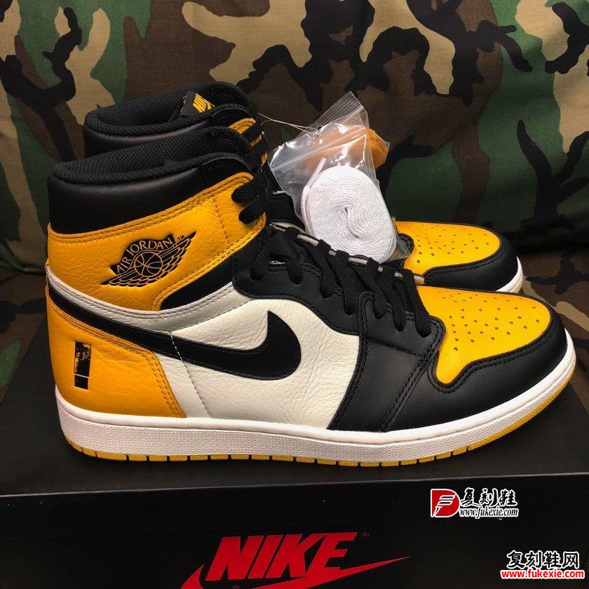 Air Jordan 1 “Yellow Toe”货号：AR1020-700 2019年秋发售 复刻鞋网 fukexie.com