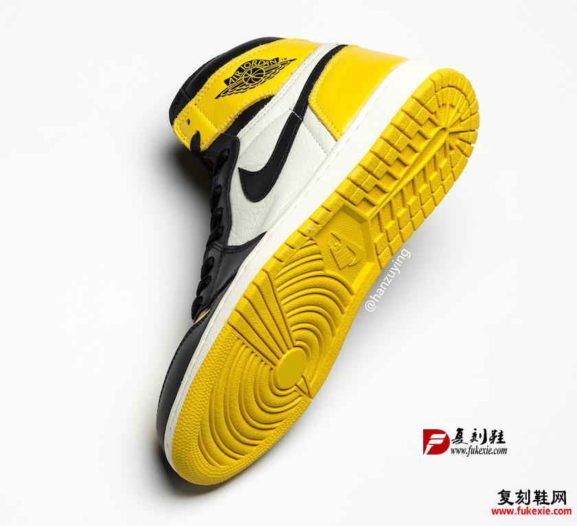 Air Jordan 1 “Yellow Toe”货号：AR1020-700 2019年秋发售 复刻鞋网 fukexie.com