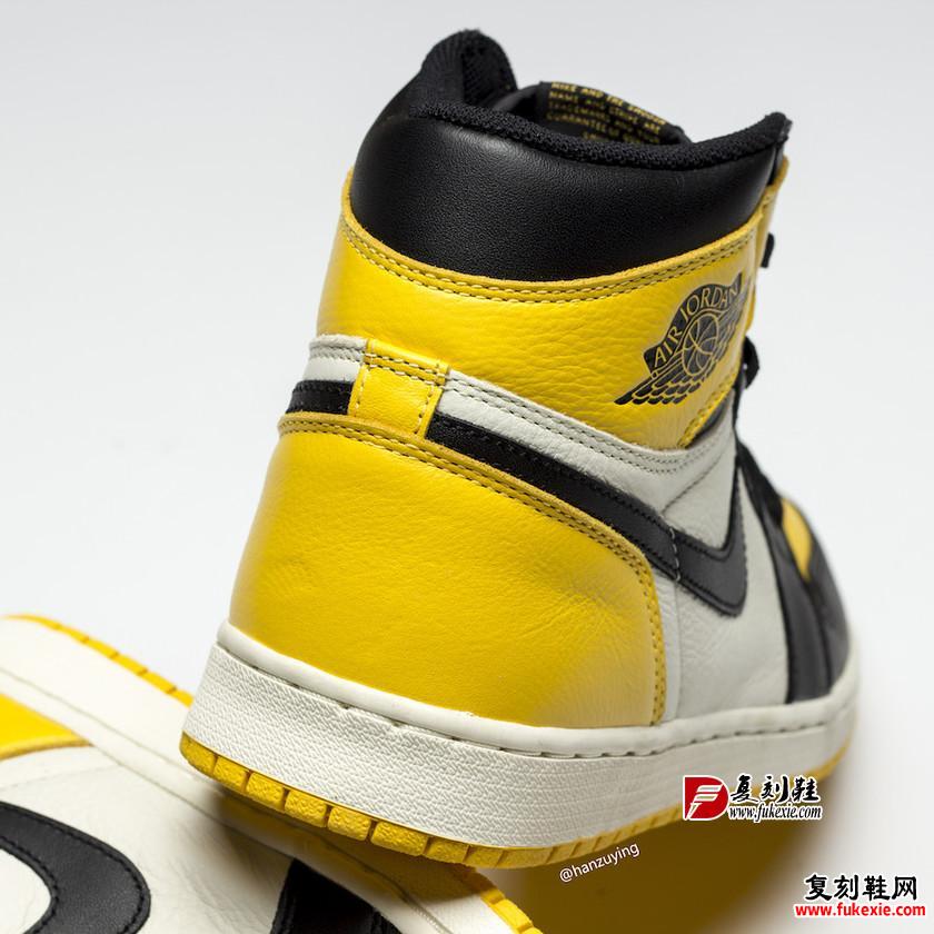 Air Jordan 1 “Yellow Toe”货号：AR1020-700 2019年秋发售 复刻鞋网 fukexie.com