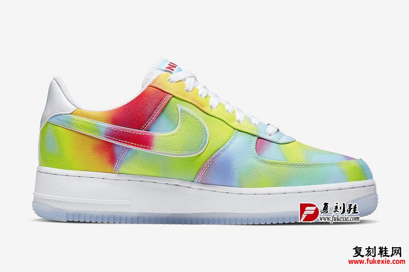 Nike Air Force 1 Low 全新扎染系列 复刻鞋网 fukexie.com