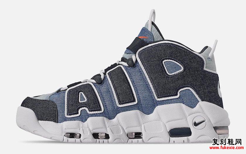 Nike Air More Uptempo “Denim”蓝色丹宁大 “Air” 复刻鞋网 fukexie.com