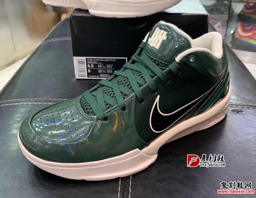 Undefeated Nike Kobe 4 Protro Fir Green CQ3869-301 Release Date 复刻鞋网 fukexie.com