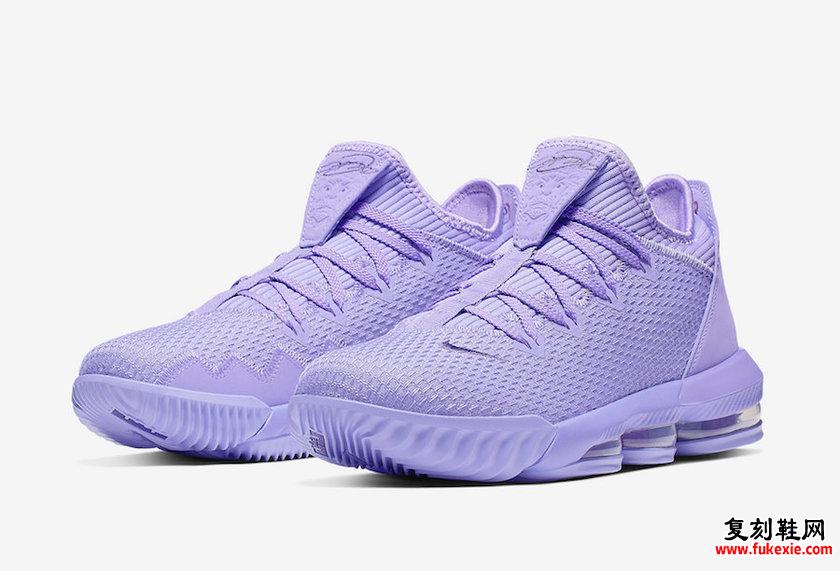 Nike LeBron 16 Low Purple CI2668-500复刻鞋网 fukexie.com