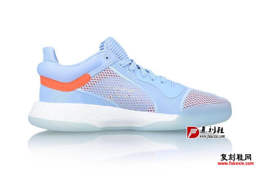 adidas Marquee Boost Low Glow Blue G26215 Release Date 复刻鞋网 fukexie.com
