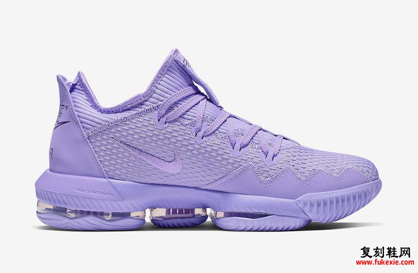 Nike LeBron 16 Low Purple CI2668-500复刻鞋网 fukexie.com