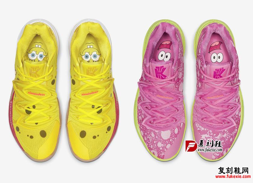 SpongeBob SquarePants x Nike Kyrie Pack 复刻鞋网 fukexie.com