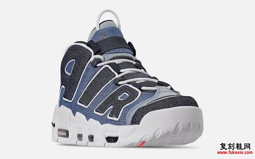 Nike Air More Uptempo “Denim”蓝色丹宁大 “Air” 复刻鞋网 fukexie.com