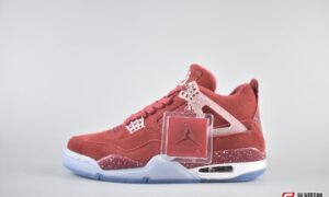 Air Jordan 4 Retro Oklahoma Sooners PE大学红泼墨冰蓝货号：AJ4-1032076  | 复刻鞋网 fukexie.com