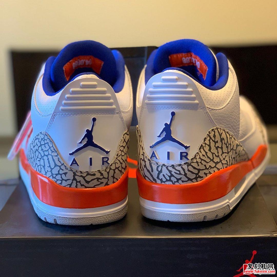 尼克斯配色的 Air Jordan 3 “Knicks” 首次曝出实物图 | 复刻鞋网 fukexie.com