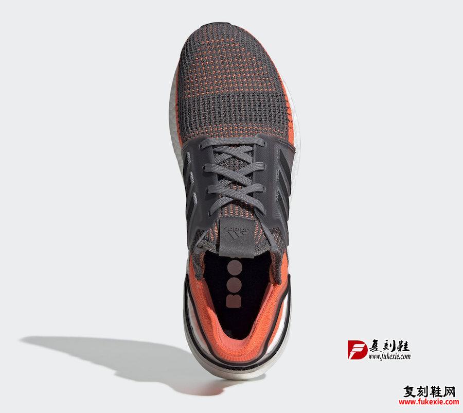 Ultra Boost 19,UB19,adidas,发售,  亮眼珊瑚橙装扮！Ultra Boost 19 全新配色即将发售 复刻鞋网 fukexie.com